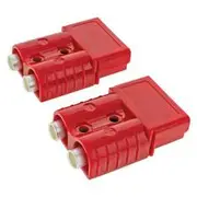 Jaylec 120A Red Connectors with Terminals, Pack of 2 - ECH9121