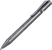 [SMOOTHERPRO] Titanium Ballpoint Pen Stainless Steel Pen Compatible with Parker Refill for EDC Signature Color Grey (Ti951)