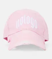 [Balenciaga] Balenciaga Nologo cotton baseball cap UK 7 1/8 pink
