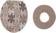 YGMEDQVK(小さな店) Thick Coral Velvet Toilet Seat Cover Set Soft Warm Two-Piece Toilet Case Washable Bathroom WC Cover Toilet seat(4)