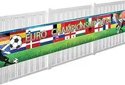 European Cup Flag Banner - Decorative Flag Banner for European Football Championships, Robust and Eye-catching Design, Ideal for Parties, Fan Zones and Sports Events, Easy to and