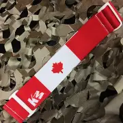 NEW KM Paintball Universal Mask Goggle Strap - Canada Flag