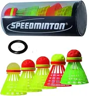 Speedminton Mix 5pk Speeder Tube - incl. 5 Different Birdies for Speed ​​Badminton/Crossminton for Outdoor Games (SM03-100-5)