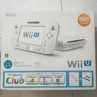 (二手良品)任天堂 Wii U日版原廠主機+GAMEPad控制器+可支援wii遊戲+加碼贈送原版遊戲光碟(隨機)