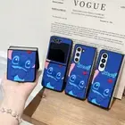 Cartoon Stitch Pattern Phone Case For Samsung Galaxy Z Fold6 Fold5 Fold4 Flip6/5