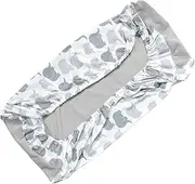 Hoement Diaper Changing Pad Cover Twin Bassinet Changing Table Covers Elastic Tablecloth Cosleeper Bed Knitted Changing Table Cover Changing Pad Liners Cradle Knitted Fabric Grey