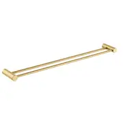 CADDENCE Series Brushed Yellow Gold Double Towel Rail 800mm