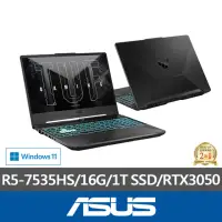 在飛比找momo購物網優惠-【ASUS 華碩】15.6吋 R5 RTX3050電競筆電(