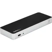 StarTech.com USB Type C Docking Station for Notebook - 60 W - Black - 2 Displays Supported - 4K