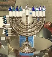 2 Bath & Body Works Hanukkah Menorah Plug In Wallflower Night Light Holders