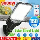 9000W Solar LED Flood Light Motion Sensor Security Wall Yard Street Outdoor Lamp
