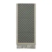 [Gucci] Gucci-Beige New Moon Wool Scarf-Uomo OS OS