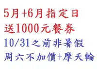 在飛比找Yahoo!奇摩拍賣優惠-【江江小棧】豪華家庭~高雄義大皇家酒店豪華家庭房(面向摩天輪