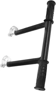 Yardenfun Stroller Bike Handlebar Extender Wheelchair Handle Extender Handlebar Extension Bracket Pushchair Handle Extenders Cart Handles Extenders Extender Arm Handle Plastic Black