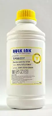 Yellow Digital Textile Pigment Ink for Inkjet Printers 4720 TP5600Y 1KG