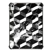 iPad 10.9-inch (10th gen) iPad Impact Case Monochrome marble tiles pattern