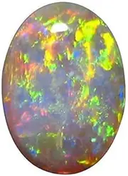 [JEMSPRIME] 12.00 Carat Opal Stone Certified Natural Fire AA++ Quality Oval White Astrological Australian Opal Loose Gemstone, Free, Loose Gemstone, Opal, Free, Loose Gemstone, Opal