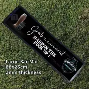 Harden the f#ck up larger concrete Bar Mat Runner