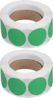 ROMISBABA 2 Rolls Self Adhesive Decorative Label Stickers of Fashion Sign Decals Stickers Per Green for Anniversaries Parties and DIY Personalization