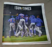 Chicago Cubs Win World Series Chicago Sun Times 11/3/16 full newspaper free ship