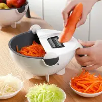 在飛比找蝦皮購物優惠-現貨2019最新日本創意瀝水籃切菜器 多功能刨絲器 切片器刨