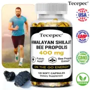100% Himalayan Shilajit, Bee Propolis, Organic, Extremely Potent, Fulvic Acid