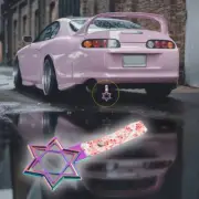 Neo Chrome 6 STAR JDM Ring Tsurikawa Bus Car Handle Strap -Pink Flowers Nylon X1