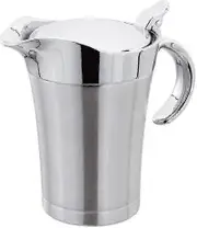 Double Insulated Sauce Jug With Hinged Lid,ideal Stainless Steel Gravy Boat(750ml) -Sy