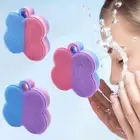 Facial Scrub Cleaning Brush Silicone Face Cleanser Washing Massager _we