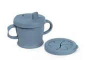 Haakaa: Silicone Sip-N-Snack Cup - Bluestone