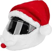 Christmas Santa Motorcycle Helmet Cover,Nativity Helmet Cover Santa Claus Xmas Hat Decoration Accessories for Men