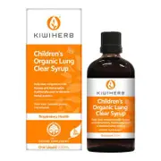 Kiwiherb Children's Organic Lung Clear Syrup, Organic & Vegan Friendly, 100ml