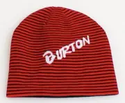 Burton Signature Reversible Red & Black Beanie Skull Cap Youth One Size NWT