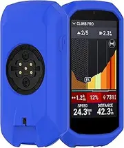 Case Compatible with Garmin Edge 1050 Silicone Protective Case Skin - GPS Bike Accessories for Garmin Edge 1050 Protective Case (Blue)