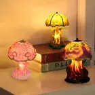 Resin Plant Series Table Lamp Mushroom Creative Colorful Bedroom Night Light New