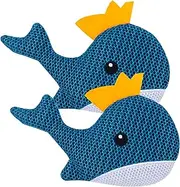 LCHUANG 2 Pack Hot Tub Scum Absorber Whale - Reusable Oil Absorbing Hot Tub Sponge Cleaner Absorber, Keeps Water Clear, Pool Scum Absorber Must Have Hot Tub Spa Accessories for Adults and Kids