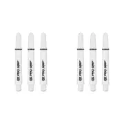 6pc Target Pro Grip Spin Shaft Dart Throw Game Accessory Multipack Medium WHT