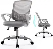Office Chair Ergonomic Computer Chair Mesh Back Desk Chair Mid Back Task Chai...