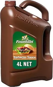 Fountain BBQ Sauce Smokey Barbecue Sauce Catering Bulk Bottle Dipping and Marinade Fountain Sauces 4L