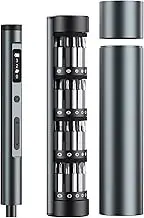 AMIR Mini Electric Screwdriver, 62-in-1 Precision Screwdriver Set with 60 Magnetic Precision Bits, 3 Torque Settings, Magnetic Storage, Repair Tool Kit with 3 LED Lights for Phone, Camera, PC, Watch