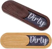 Cabilock 2-Pack Dishwasher Clean/Dirty Magnet Sign Minimalist Design for Quick Kitchen Check