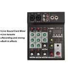Mixer 4 Channel Support U Disk Mini Mixer Board For Live Streaming BUU