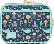 Simple Modern Kids Lunch Box for Toddler | Reusable Insulated Bag for Girls, Boys | Meal Containers for School with Exterior and Interior Pockets | Hadley Collection | Under The Sea