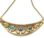 NWTag Brighton VERSAILLES AMALIA Multi Color Crystal Gold Collar Necklace $98