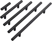 5pcs Matte Stainless Steel Cabinet Handles Drawer Pulls for Home Modern Door Knobs for Kitchen and Bathroom Durable and Stylish Furniture Accessories