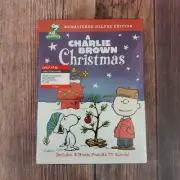 A Charlie Brown Christmas Remastered Deluxe Edition DVD W/ Bonus Peanuts CD New