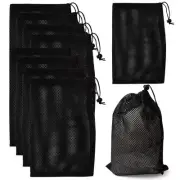 10Pcs Nylon Mesh Drawstring Bag,8 x 11.4 Inch Nylon Mesh Bags with Drawstring...