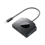 USB C HUB USB C Splitter with 2 USB3.0 Port 4K 1080P 60Hz USB C Video Outpu