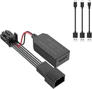 Dashcam Power Adapter (10-pin Type A) Compatible with Select Nissan, Frontier, Titan, Altima, Infiniti, Subaru, Toyota & More. Connects to Rearview Mirror, Built-in USB Power Source.