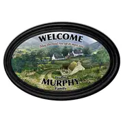 Irish Blessings Personalised Framed Oval Print